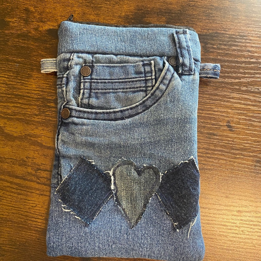 Blue Denim Women's mini clutch